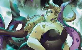 Disney Villains: Ursula #5 cover featuring Ursula underwater surrounded by tentacles from Dynamite Entertainment.