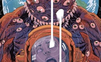 The Eye Collector #1 second printing cover from Image Comics featuring surreal cosmic horror imagery and floating eyes.
