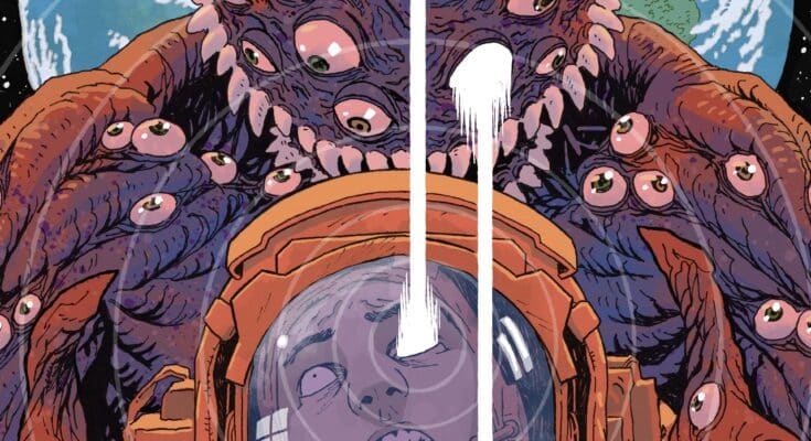 The Eye Collector #1 second printing cover from Image Comics featuring surreal cosmic horror imagery and floating eyes.