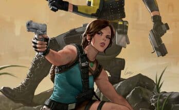 G.I. Joe: A Real American Hero/Tomb Raider #1 cover featuring Lara Croft alongside G.I. Joe characters.