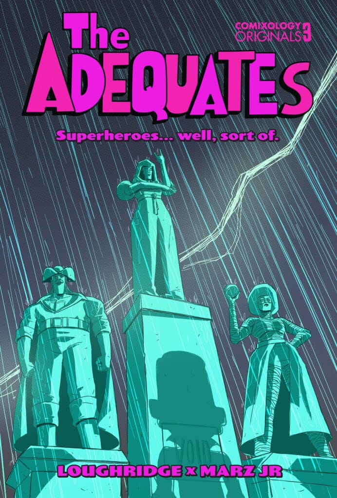 The Adequates #3 cover from Comixology Originals by Lee Loughridge and Marz Jr.