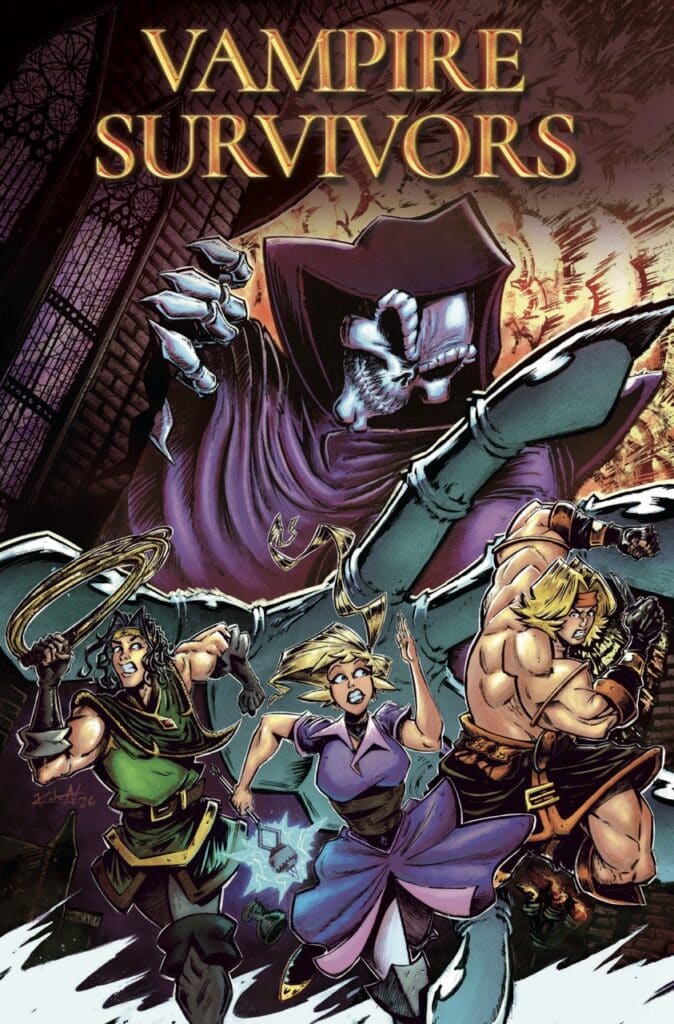 Titan Comics’ Vampire Survivors #1 Review: The Roguelite Hit Unleashes Monster-Slaying Chaos