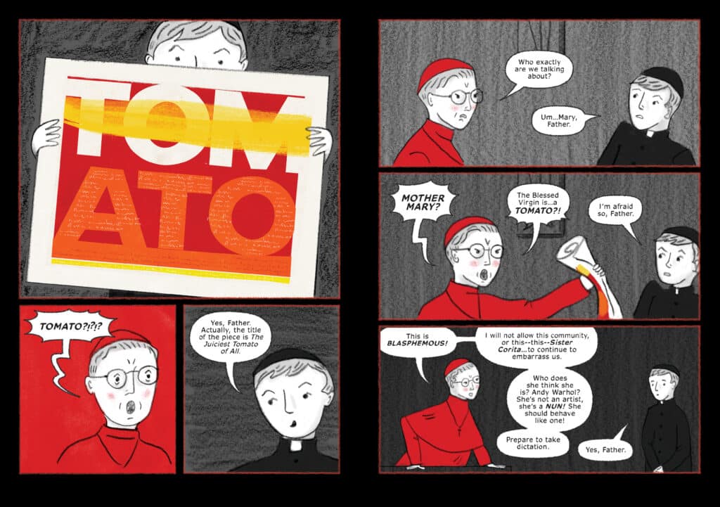 The Juiciest Tomato of All: Oni Press Brings Pop Art Pioneer Corita Kent’s Remarkable Story to Comics