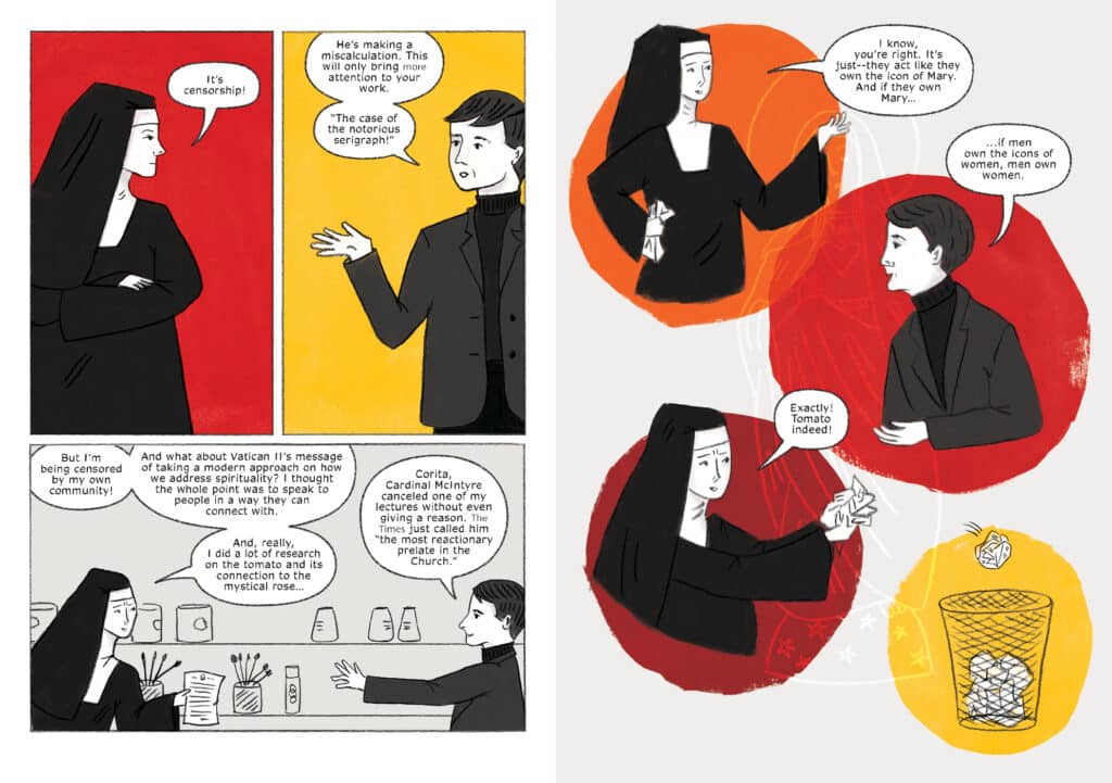 The Juiciest Tomato of All: Oni Press Brings Pop Art Pioneer Corita Kent’s Remarkable Story to Comics