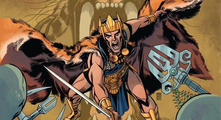 Kull of Atlantis battles monstrous enemies in artwork for the new Titan Comics series arriving in 2027.
