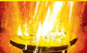 Image Comics’ Lost Fantasy #11 Cover A featuring a mysterious platform surrounded by explosive golden energy.