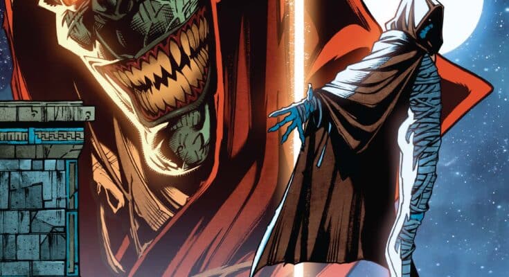 Mumm-Ra The Ever-Living #5 Cover A by Danny Earls for Dynamite Entertainment featuring Mumm-Ra and ancient Egyptian imagery