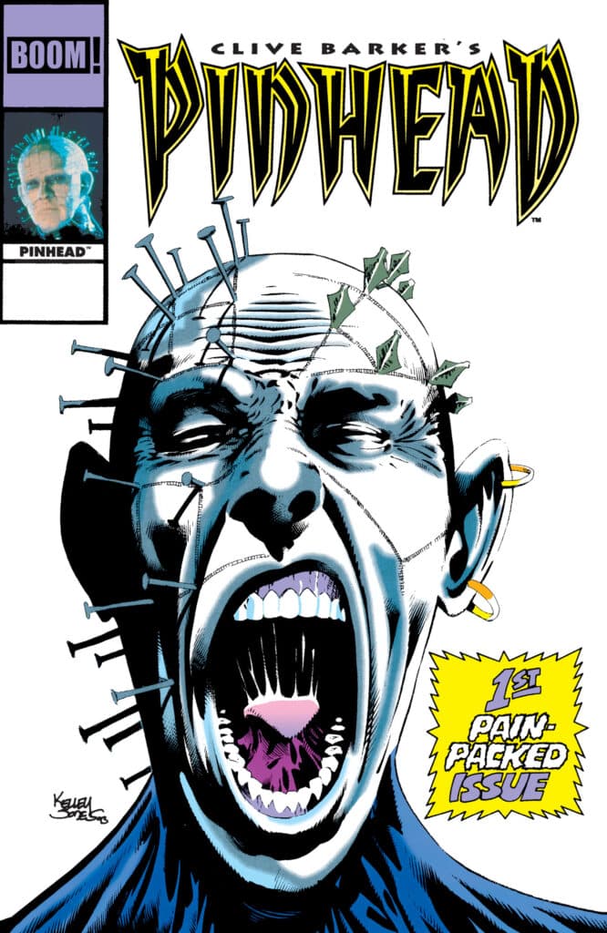 Pinhead Facsimile #1 cover featuring Clive Barker’s horror icon in a BOOM! Studios facsimile edition.