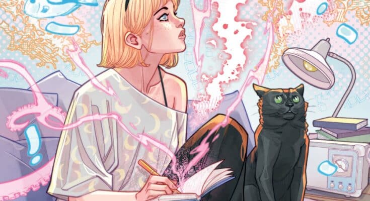 Sabrina the Teenage Witch #2 cover featuring Sabrina Spellman and Salem from Oni Press and Archie Comics