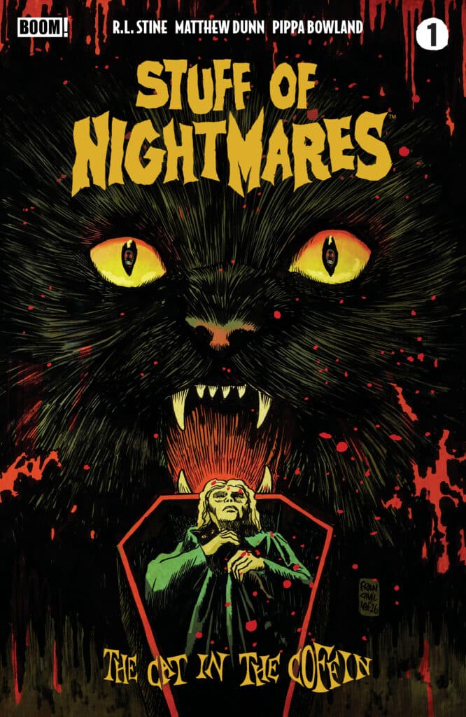 Stuff of Nightmares: The Cat in the Coffin #1 Preview: R.L. Stine’s Black-Cat Curse Strikes This Week