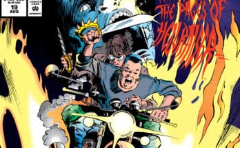 The Harrowers Facsimile Edition #1 cover by Gene Colan from BOOM! Studios featuring the Harrowers escaping through flames.