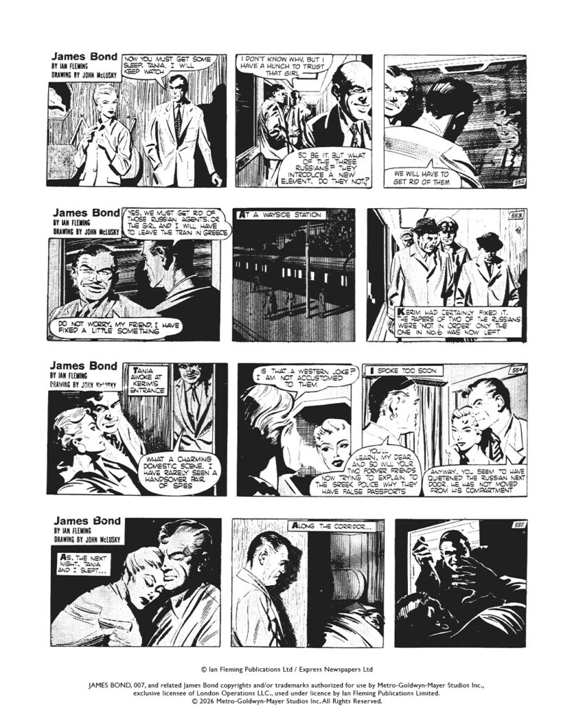 Ian Fleming’s James Bond Signature Comic Strip Collection Vol. 1 cover from Titan Comics