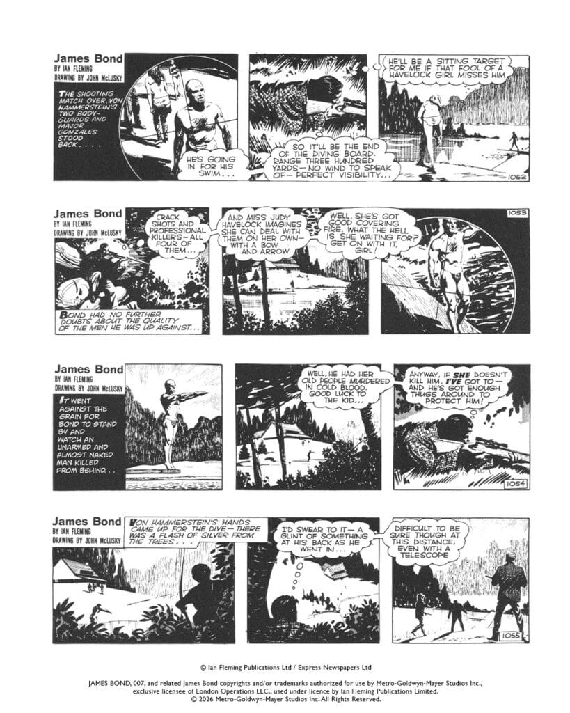 Ian Fleming’s James Bond Signature Comic Strip Collection Vol. 1 cover from Titan Comics
