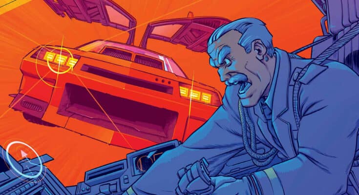 M.A.S.K. #3 Cover A from Image Comics and Skybound featuring Miles Mayhem, Thunderhawk, and Energon Universe action.
