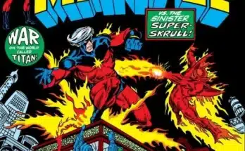 Captain Marvel #27 Marvel Comics cover featuring Jim Starlin Bronze Age cosmic artwork