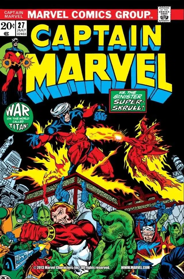 Bronze Comic Book of the Day: Captain Marvel #27 Sends Mar-Vell to Titan