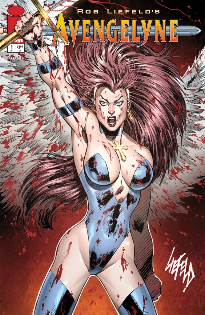 Avengelyne #1 Midnight Variant cover by Rob Liefeld from Image Comics