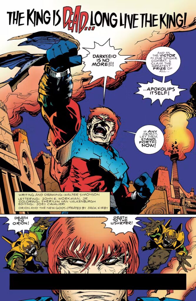  Orion #6 DC Comics cover featuring the first appearance of Mortalla