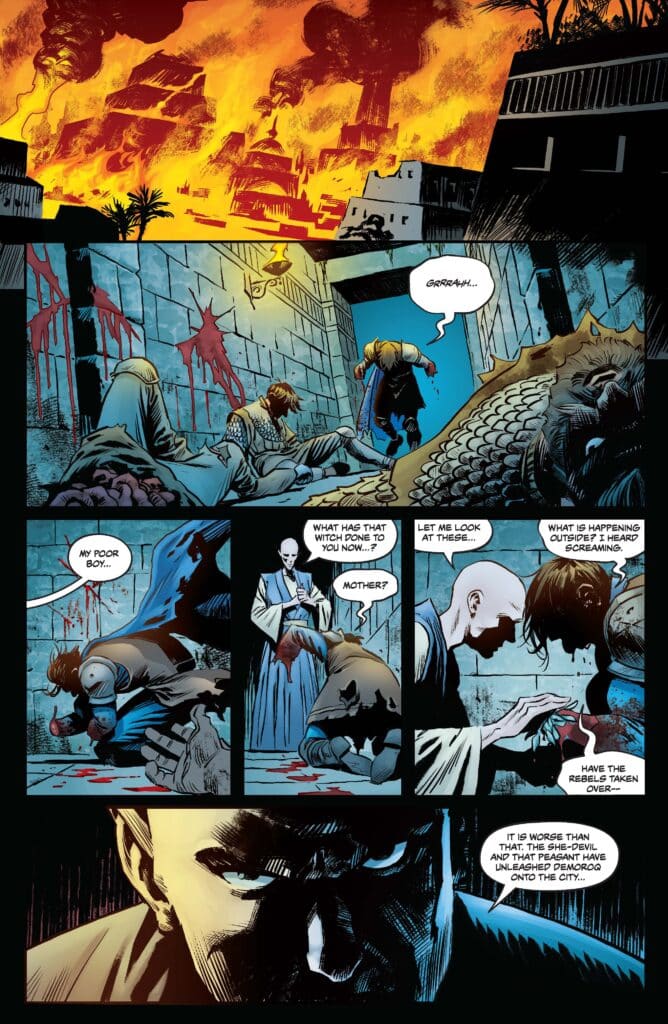 Red Sonja: She-Devil with a Sword #5 Review: Dynamite Entertainment Unleashes Demoroq on Khorshemish