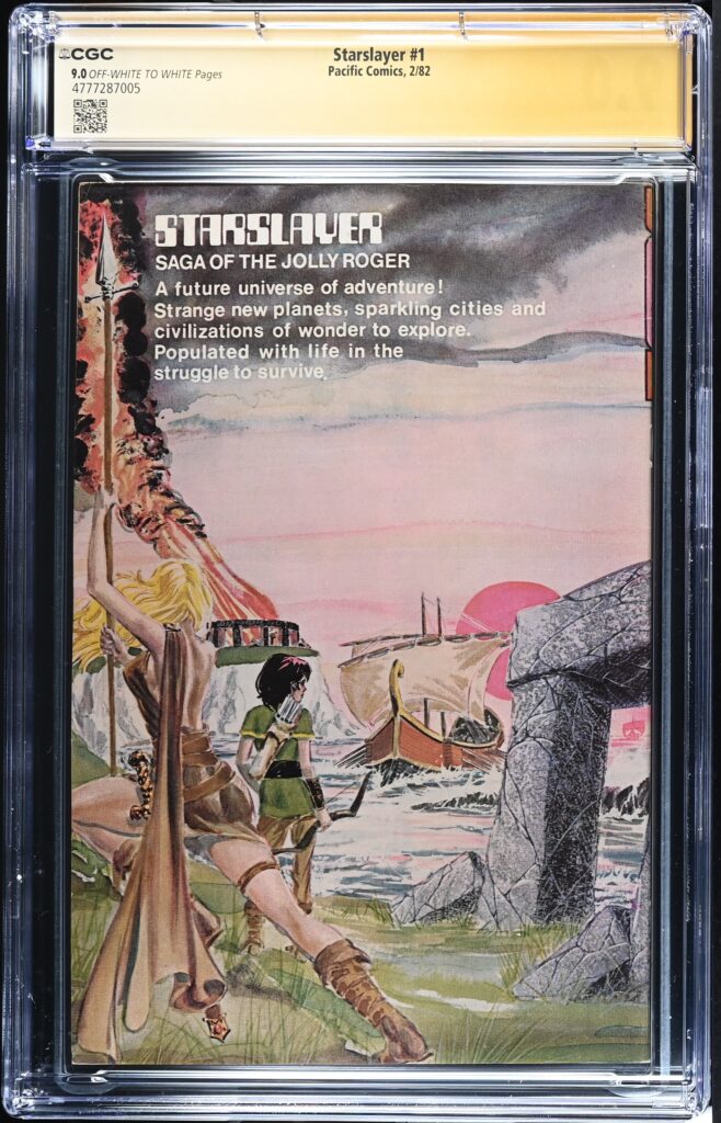 Starslayer #1 CGC Signature Series 9.0 front cover