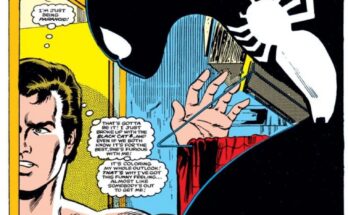 Web of Spider-Man #1 Marvel Comics cover featuring Spider-Man and the black costume