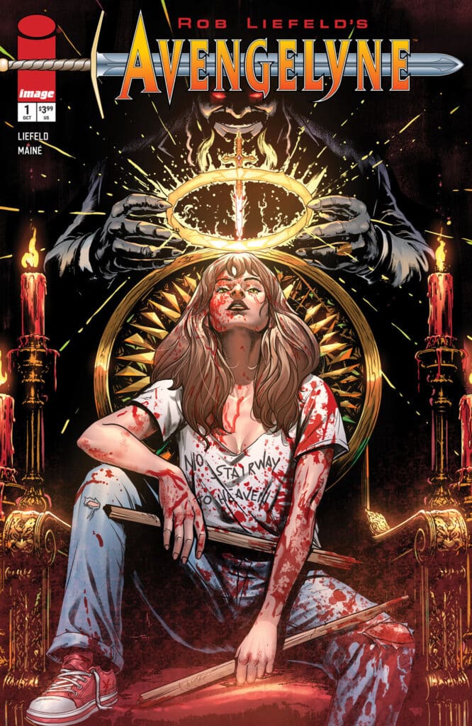 Avengelyne #1 Midnight Variant cover by Rob Liefeld from Image Comics