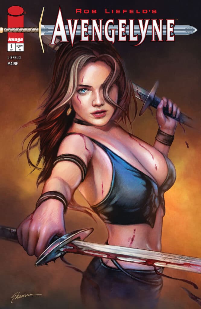 Avengelyne #1 Midnight Variant cover by Rob Liefeld from Image Comics