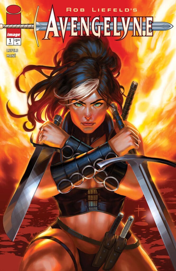 Avengelyne #1 Midnight Variant cover by Rob Liefeld from Image Comics
