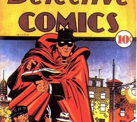 Detective Comics #20 DC Comics cover featuring the first appearance of the Crimson Avenger