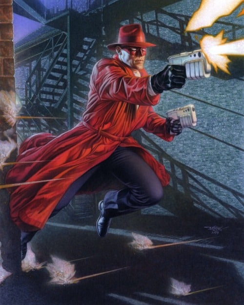 On September 20, 1938, The Crimson Avenger debuted in Detective Comics #20.